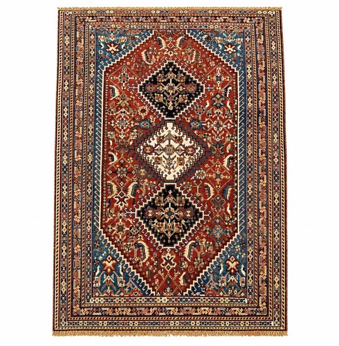 Antique qashqai carpet - qashqai, /