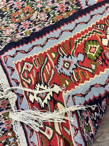 Rug hand knotted