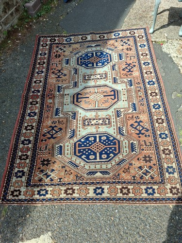 Turkish rug handmade neutral - rug,,