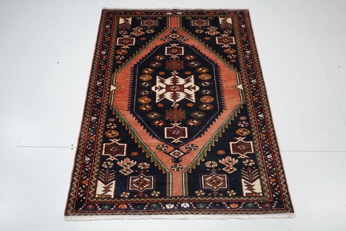 Vintage handmade wool rug - wool,
