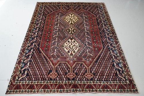 Handmade oriental wool - handmade, red