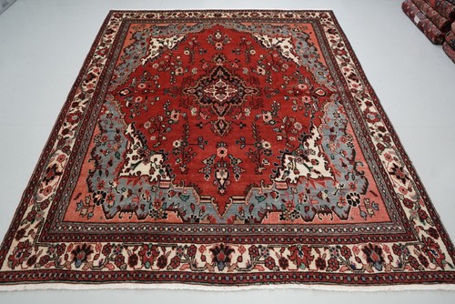Handmade vintage wool rug - vintage,