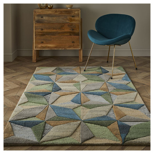 Lilianna embossed geo wool - geo,