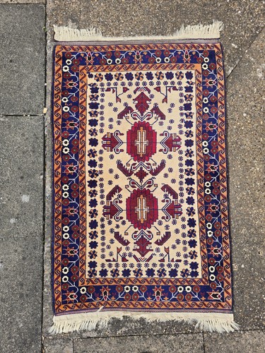 Hand knotted tribal wool - hand-knotted,