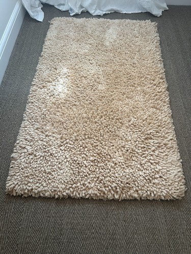 Long pile wool rug