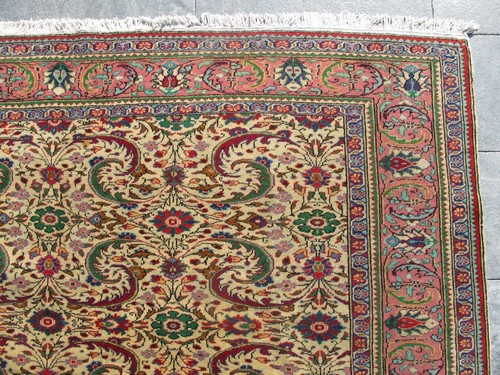 Handmade oriental floral rug - oriental,