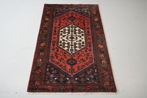 Vintage hand knotted wool - vintage, area