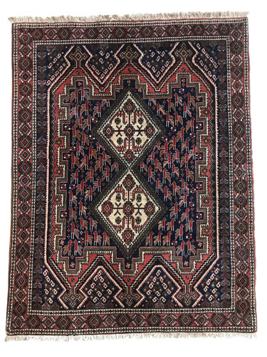 Vintage tribal geometric - vintage, 4'4"