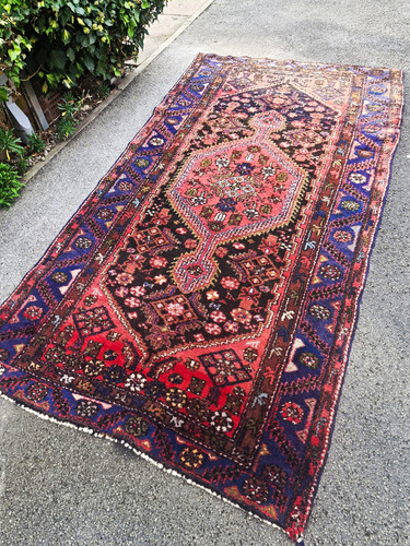 Hand knotted wool oriental - hand-knotted,