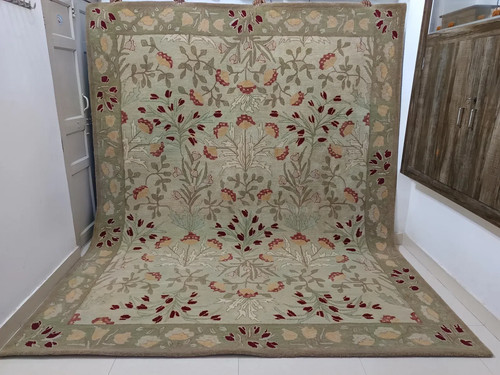 Handmade wool area - handmade, rug