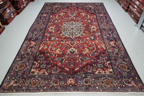 Handmade vintage wool rug - vintage,
