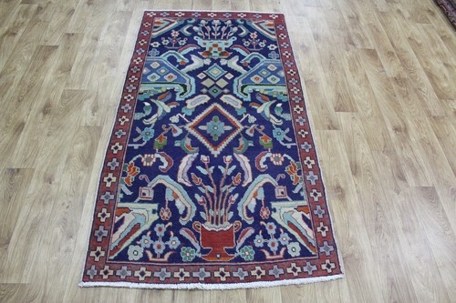 Vintage oriental wool rug - oriental,