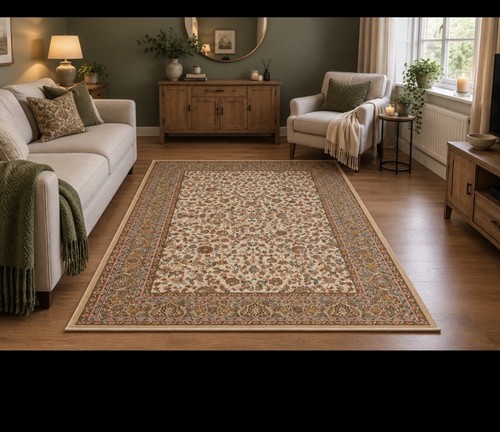 Handmade samarkand rug brown - samarkand,