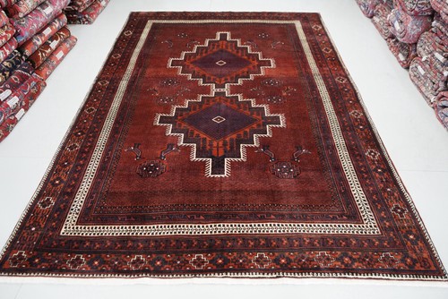 Large handmade wool - handmade, rug