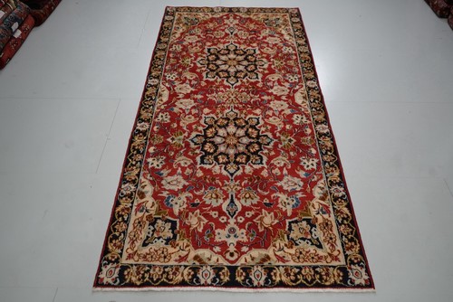 Handmade vintage wool rug red - vintage,
